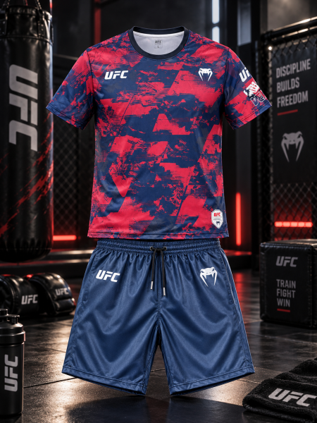 بدلة UFC بلون الاحمر والكحلي🔥
