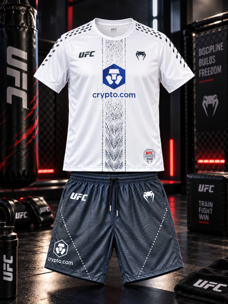 بدلة UFC بلون الابيض والاسود🔥